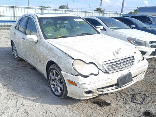 WDBRF54H07A952020 - 2007 MERCEDES-BENZ C 280 WHITE photo 1