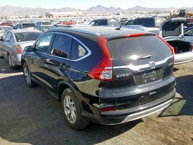 2HKRM4H74FH639871 - 2015 HONDA CR-V EXL BLACK photo 3