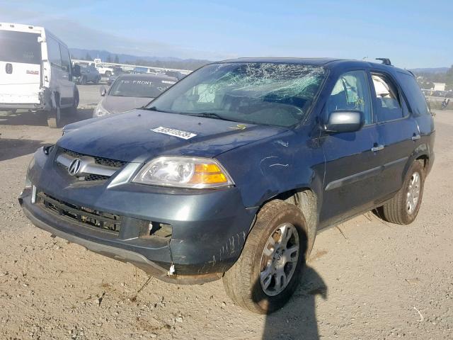 2HNYD18876H532366 - 2006 ACURA MDX TOURIN GRAY photo 2