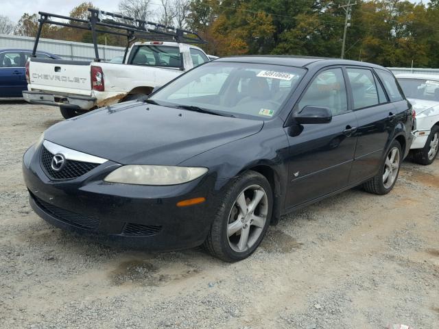 1YVFP82D445N61938 - 2004 MAZDA 6 S BLACK photo 2