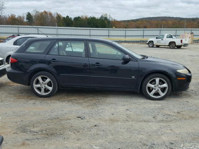 1YVFP82D445N61938 - 2004 MAZDA 6 S BLACK photo 9