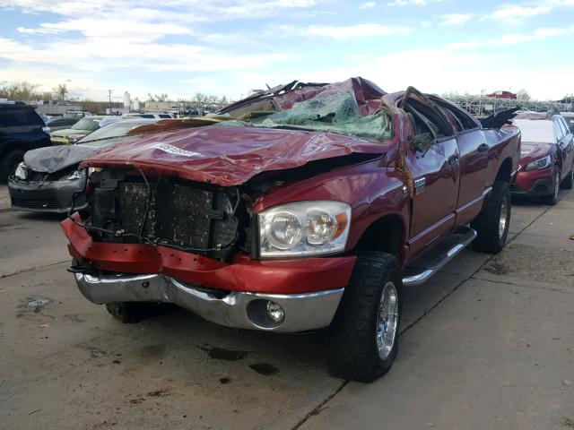 3D7KS28A08G115125 - 2008 DODGE RAM 2500 S RED photo 2