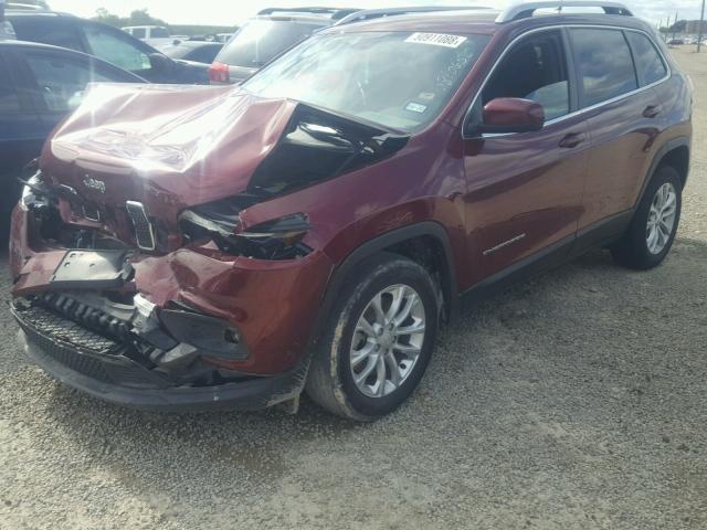 1C4PJLCB1KD172270 - 2019 JEEP CHEROKEE L RED photo 2