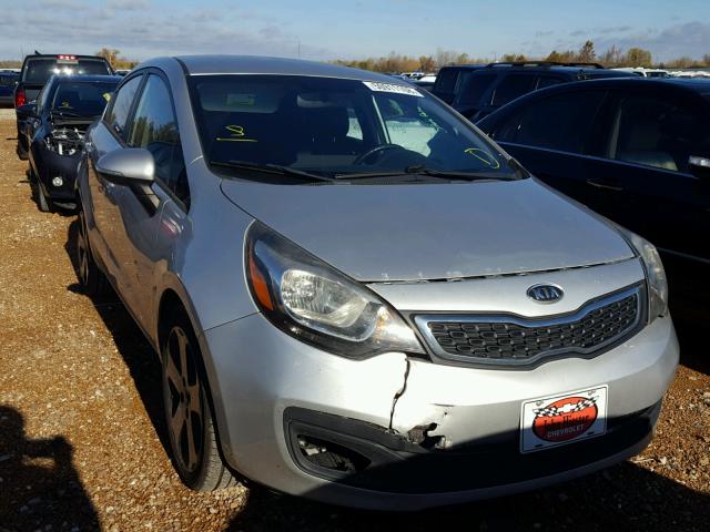 KNADN4A30D6118780 - 2013 KIA RIO EX SILVER photo 1