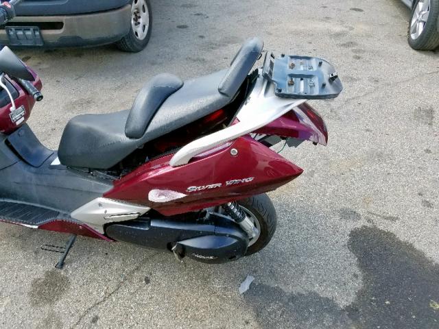 JH2PF01102K002026 - 2002 HONDA FSC600 MAROON photo 9