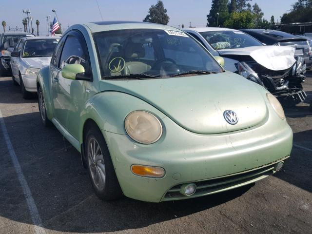 3VWDD21C21M401765 - 2001 VOLKSWAGEN NEW BEETLE GREEN photo 1