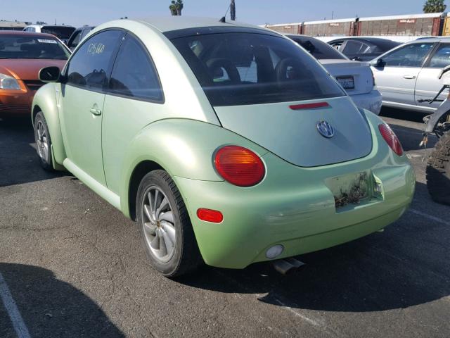 3VWDD21C21M401765 - 2001 VOLKSWAGEN NEW BEETLE GREEN photo 3