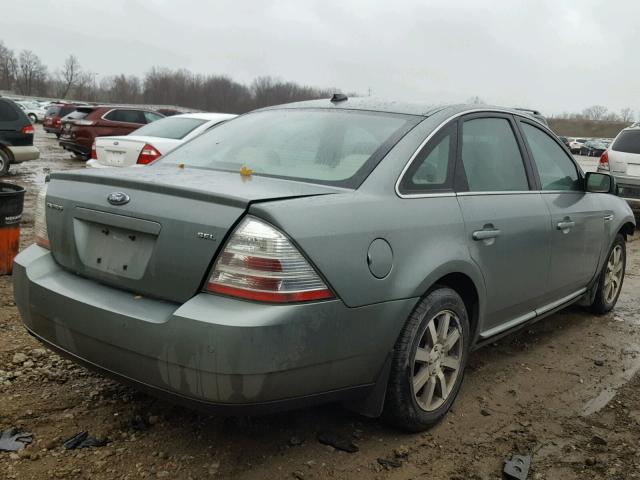 1FAHP24W88G145305 - 2008 FORD TAURUS SEL GREEN photo 4