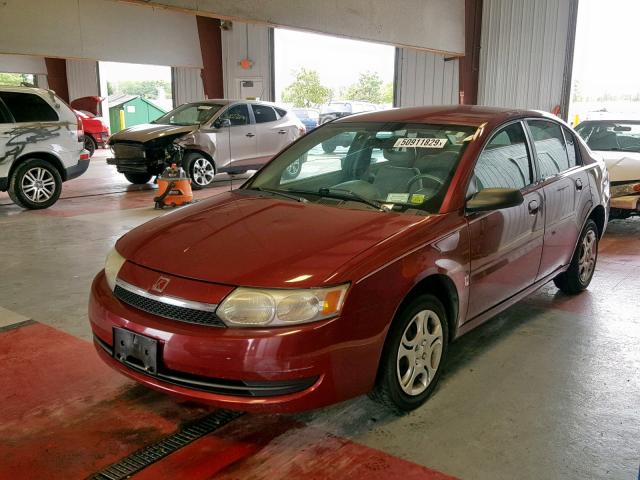 1G8AJ52F84Z121998 - 2004 SATURN ION LEVEL MAROON photo 2