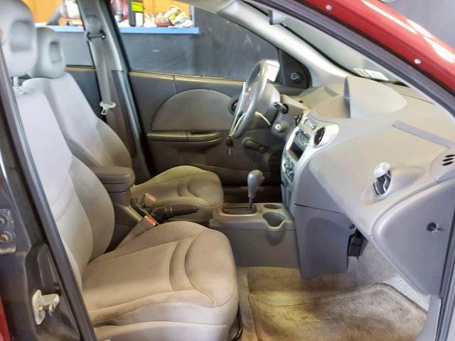 1G8AJ52F84Z121998 - 2004 SATURN ION LEVEL MAROON photo 5