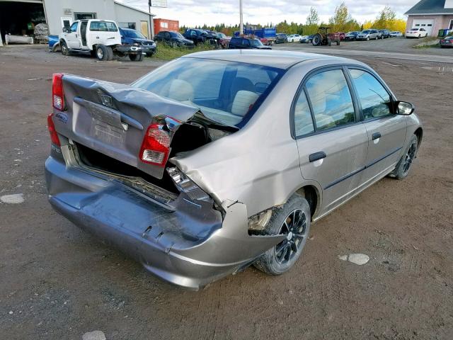 2HGES16344H928288 - 2004 HONDA CIVIC DX V TAN photo 4