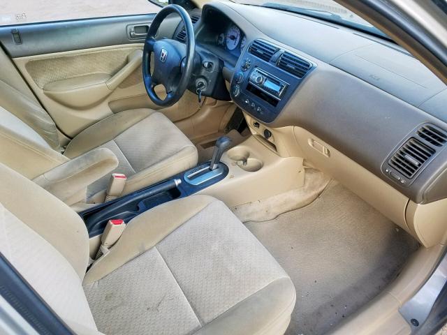 2HGES16344H928288 - 2004 HONDA CIVIC DX V TAN photo 5