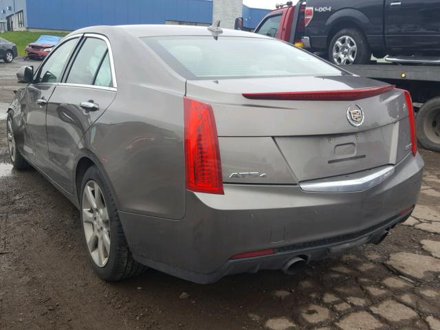 1G6AH5RX5E0164378 - 2014 CADILLAC ATS LUXURY BROWN photo 3