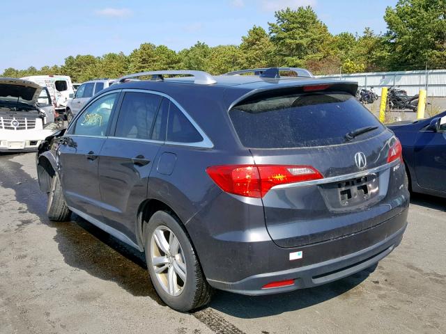 5J8TB4H54DL001589 - 2013 ACURA RDX TECHNO BLACK photo 3