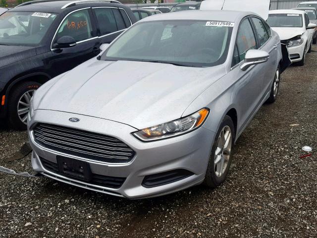 1FA6P0H74E5354353 - 2014 FORD FUSION SE SILVER photo 2