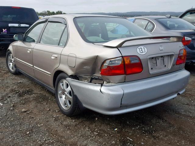 1HGEJ864XYL041372 - 2000 HONDA CIVIC EX 米色 照片 3