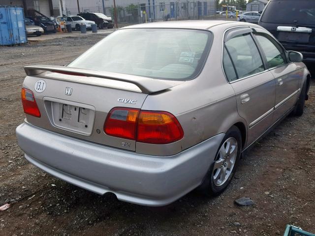1HGEJ864XYL041372 - 2000 HONDA CIVIC EX 米色 照片 4