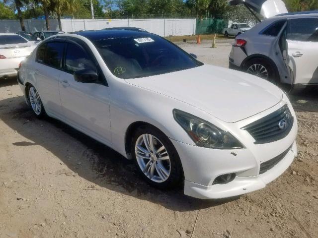 JN1CV6AP9AM202281 - 2010 INFINITI G37 BASE WHITE photo 1