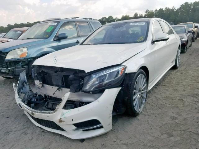 WDDUG8CB9EA026158 - 2014 MERCEDES-BENZ S 550 WHITE photo 2