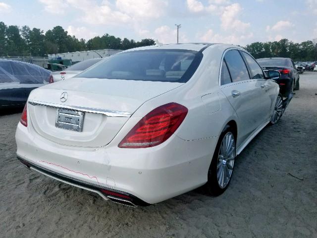 WDDUG8CB9EA026158 - 2014 MERCEDES-BENZ S 550 WHITE photo 4