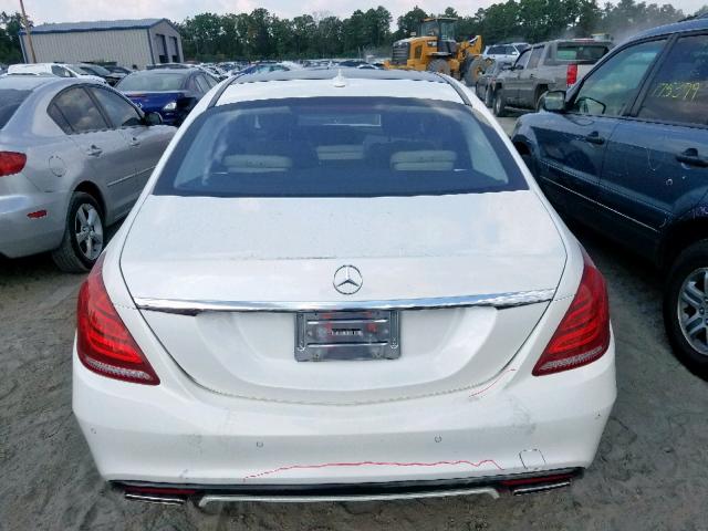 WDDUG8CB9EA026158 - 2014 MERCEDES-BENZ S 550 WHITE photo 9