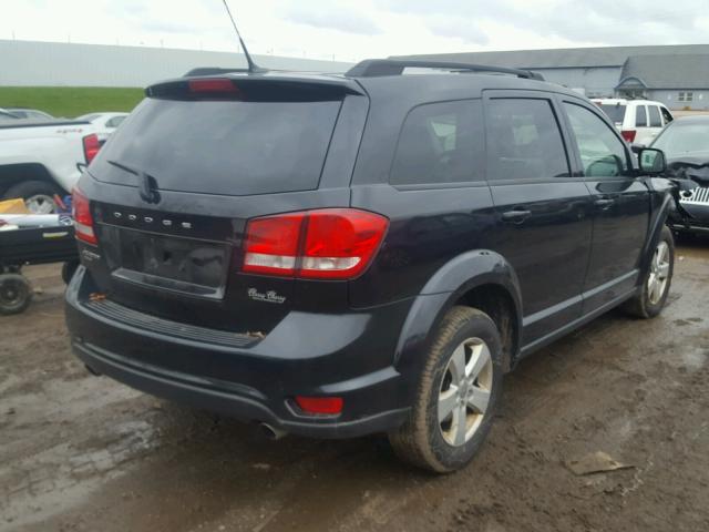 3D4PH1FGXBT530289 - 2011 DODGE JOURNEY MA BLACK photo 4