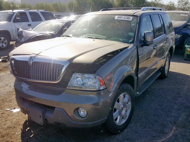 5LMEU88H34ZJ29511 - 2004 LINCOLN AVIATOR Bej foto 2