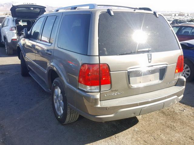 5LMEU88H34ZJ29511 - 2004 LINCOLN AVIATOR Bej foto 3