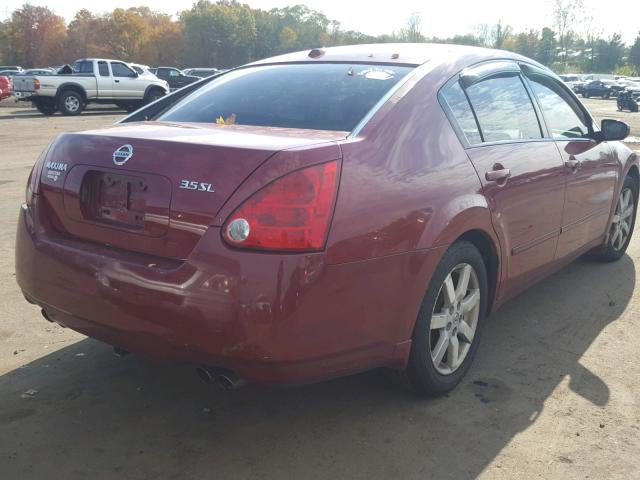 1N4BA41EX6C817979 - 2006 NISSAN MAXIMA SE RED photo 4