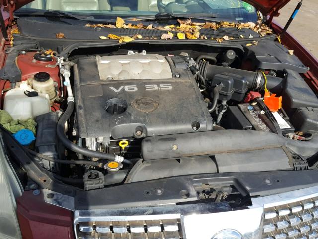 1N4BA41EX6C817979 - 2006 NISSAN MAXIMA SE RED photo 7