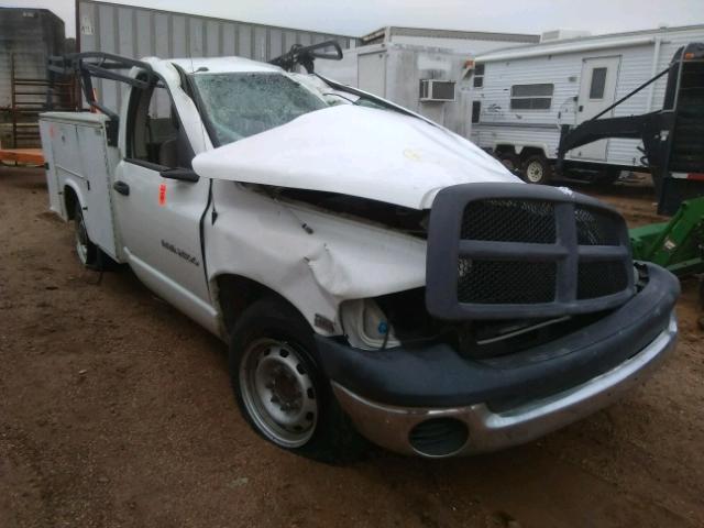 3D6WA26D54G205175 - 2004 DODGE RAM 2500 S WHITE photo 1