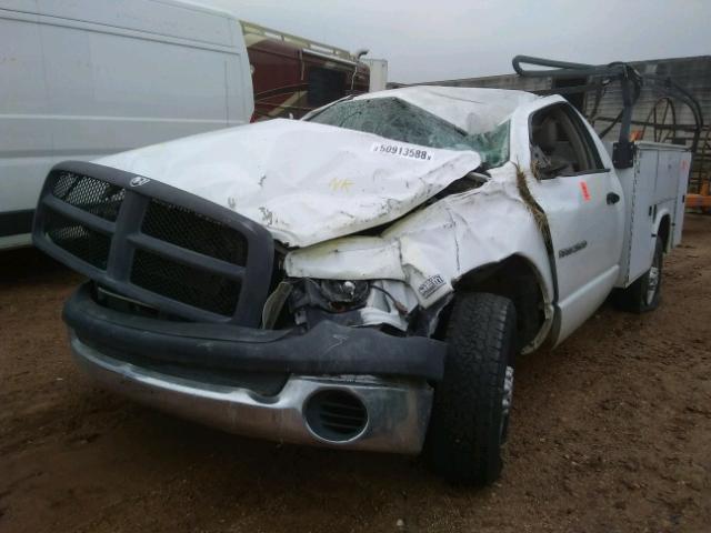 3D6WA26D54G205175 - 2004 DODGE RAM 2500 S WHITE photo 2