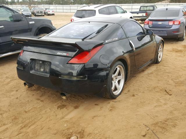 JN1AZ34D03T107080 - 2003 NISSAN 350Z COUPE BLACK photo 4