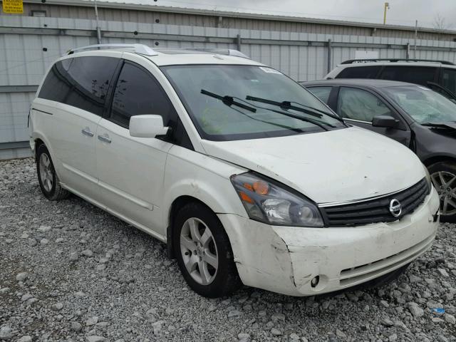 5N1BV28U28N105470 - 2008 NISSAN QUEST S WHITE photo 1