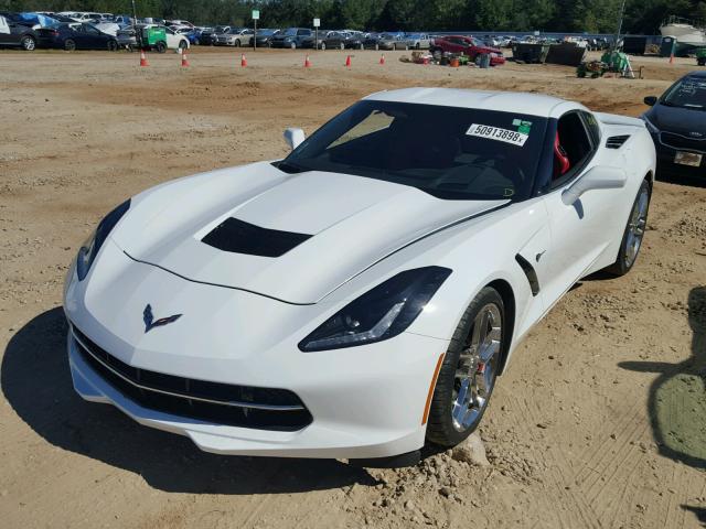 1G1YK2D70G5120614 - 2016 CHEVROLET CORVETTE S WHITE photo 2