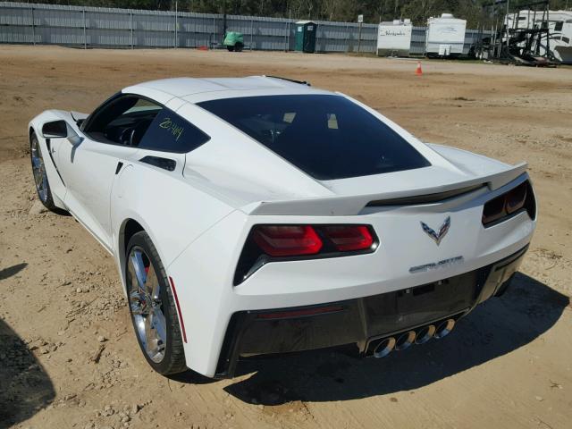 1G1YK2D70G5120614 - 2016 CHEVROLET CORVETTE S WHITE photo 3