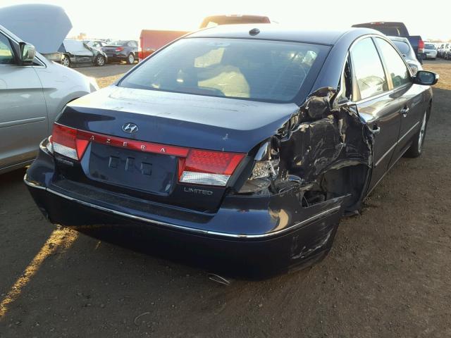 KMHFC46F98A284069 - 2008 HYUNDAI AZERA SE BLUE photo 4