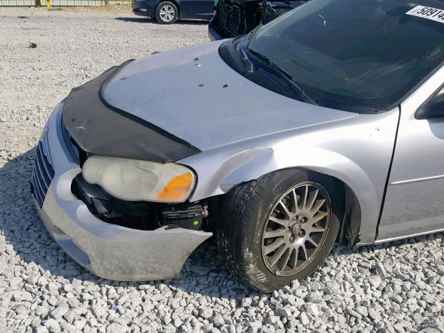 1C3EL46X56N103410 - 2006 CHRYSLER SEBRING GRAY photo 9