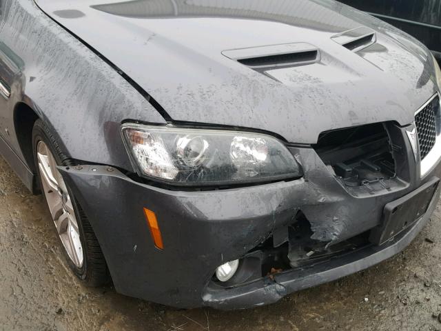 6G2ER57759L196015 - 2009 PONTIAC G8 GRAY photo 9