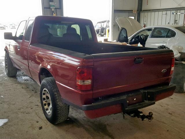 1FTYR14D98PA31844 - 2008 FORD RANGER SUP RED photo 3