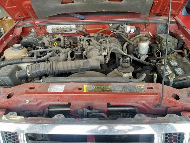 1FTYR14D98PA31844 - 2008 FORD RANGER SUP RED photo 7