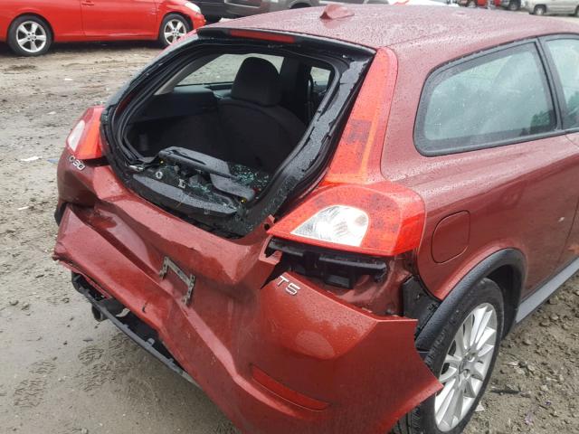 YV1672MK1B2238227 - 2011 VOLVO C30 T5 RED photo 9