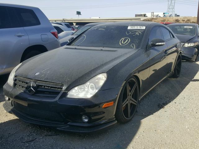 WDDDJ76XX6A071386 - 2006 MERCEDES-BENZ CLS 55 AMG BLACK photo 2