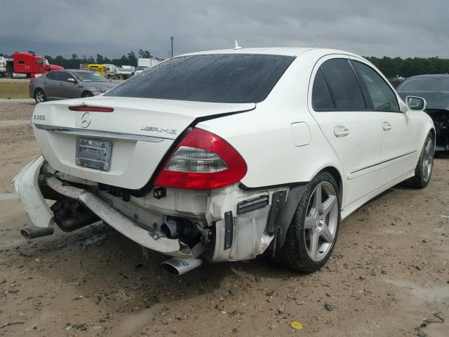 WDBUF56X29B396952 - 2009 MERCEDES-BENZ E 350 WHITE photo 4