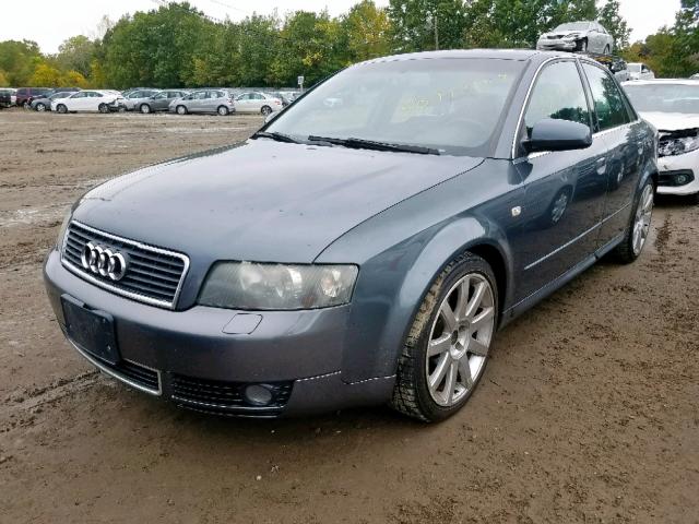 WAUJT68E64A261614 - 2004 AUDI A4 3.0 GRAY photo 2