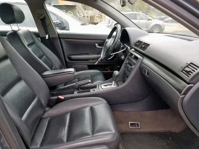 WAUJT68E64A261614 - 2004 AUDI A4 3.0 GRAY photo 5