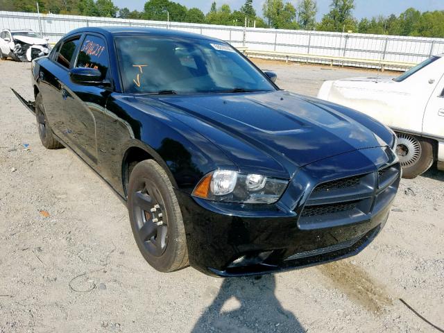 2C3CDXAT6EH187321 - 2014 DODGE CHARGER PO BLACK photo 1