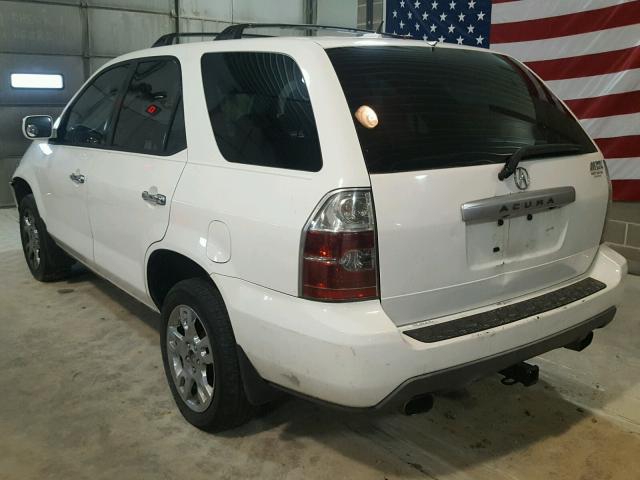 2HNYD18895H526518 - 2005 ACURA MDX TOURIN WHITE photo 3