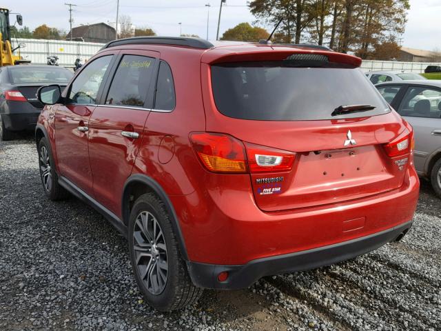 JA4AR4AWXGZ042826 - 2016 MITSUBISHI OUTLANDER RED photo 3