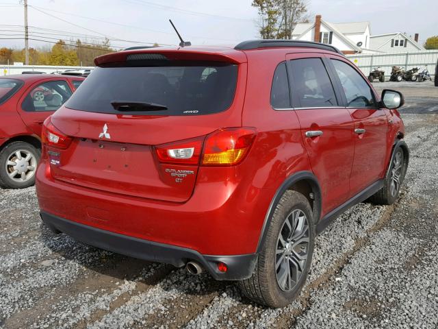 JA4AR4AWXGZ042826 - 2016 MITSUBISHI OUTLANDER RED photo 4